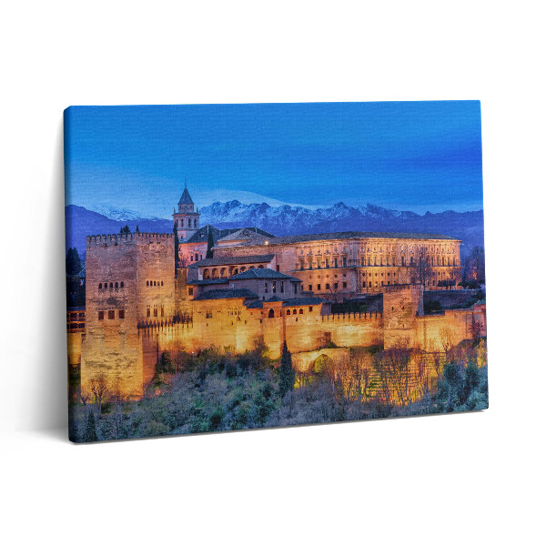 Obraz z fotografie na plátně 80x60 cm Andaluské hradby v Granadě