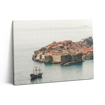 Obraz canvas 80x60 cm Plachetnice v Dubrovníku