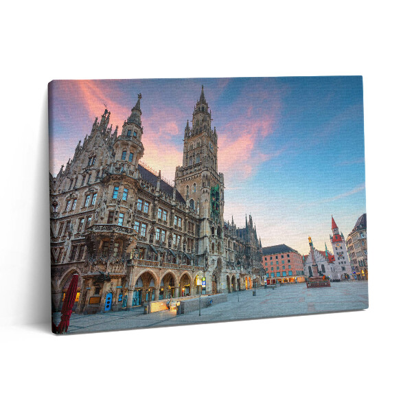 Obraz canvas 80x60 cm Mariánské náměstí v Mnichově