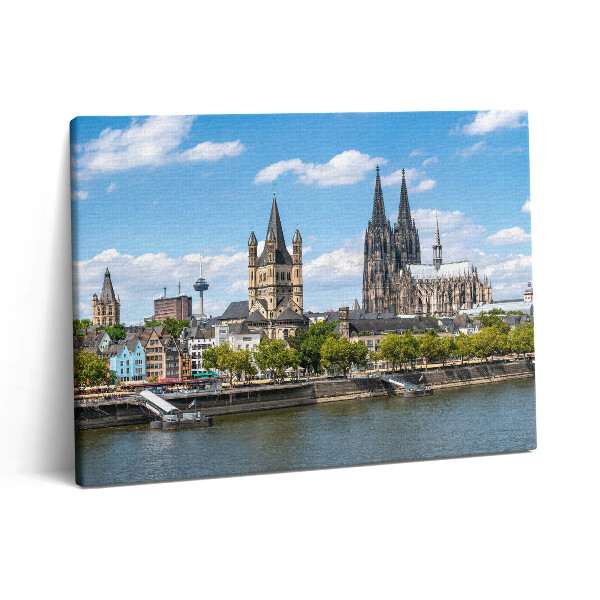 Obraz canvas 80x60 cm Panorama Kolína nad Rýnem
