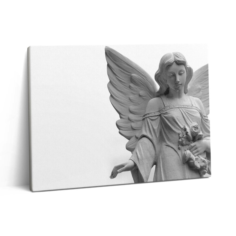 Obraz z fotografie na plátně 80x60 cm Socha anděla s křídly