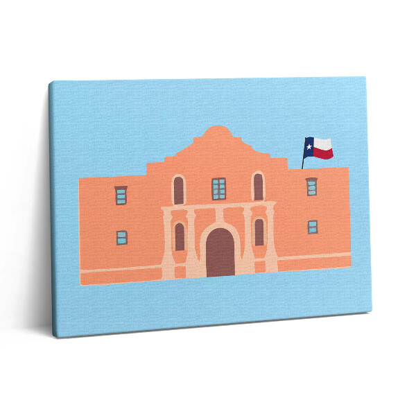 Obraz canvas 80x60 cm Pomník Alamo v Texasu