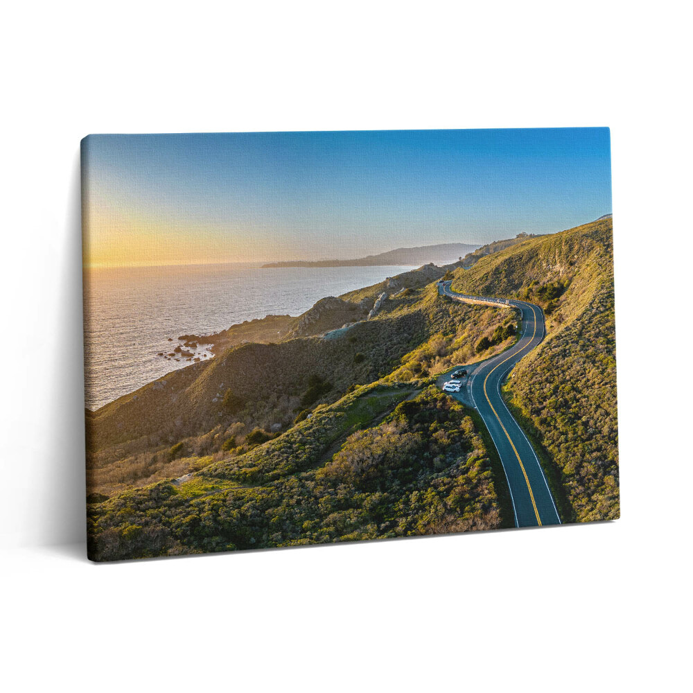 Obraz z fotografie na plátně 80x60 cm Silnice kolem San Francisca USA