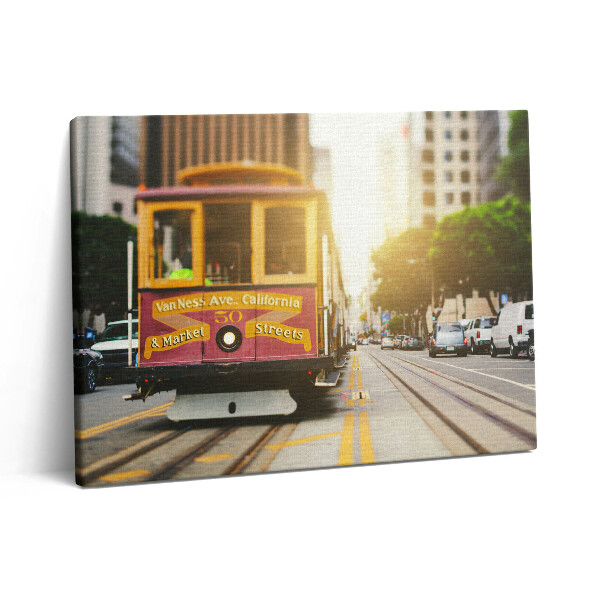 Obraz canvas 80x60 cm Tramvaj v San Franciscu