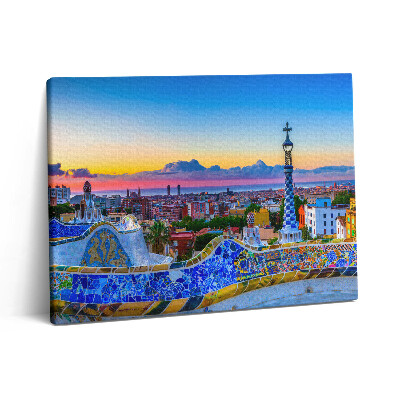 Obraz na plátně 80x60 cm Panorama španělského města