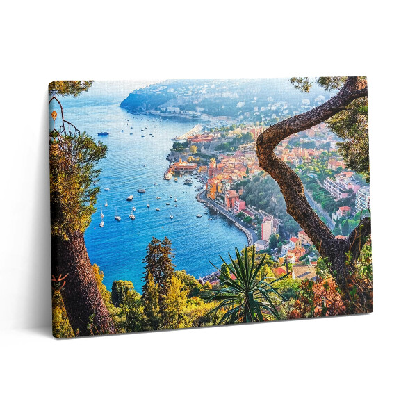 Obraz na plátně 80x60 cm Vesnice Villefranche-sur-Mer