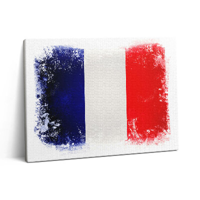 Obraz z fotografie na plátně 80x60 cm Francouzská vlajka