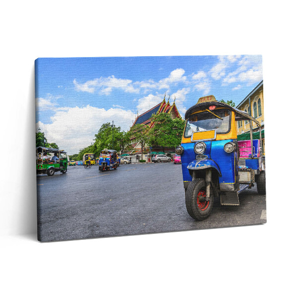 Obraz canvas 80x60 cm Tuk tuk taxi v Bangkoku
