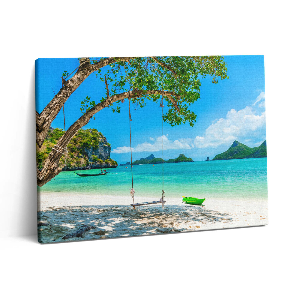 Obraz canvas 80x60 cm Slunečný ostrov v Thajsku