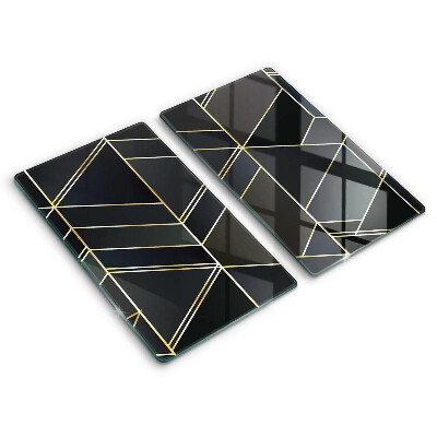 Kryt na varnou desku 2 sztuki Abstraktní trojúhelníky