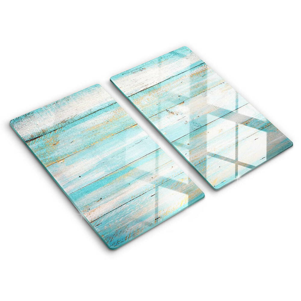 Ochranná deska za plynový sporák 2 sztuki Vintage prkno dřevo