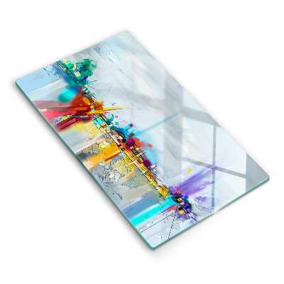 Deska za sporák Malovaná abstrakce