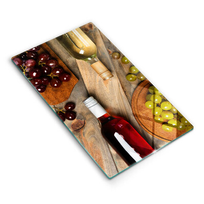 Kryt na varnou desku Lahve vína a hroznové víno