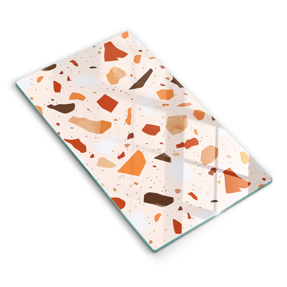 Skleněná deska za sporák Dekorativní kamenina kamenina