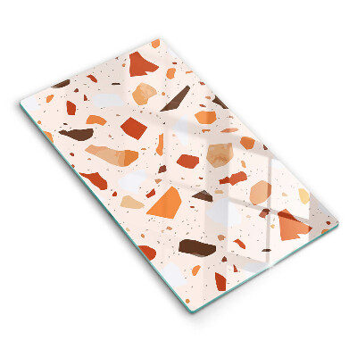 Skleněná deska za sporák Dekorativní kamenina kamenina