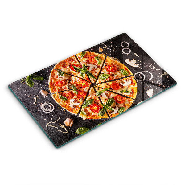Ochranná deska za plynový sporák Houbová pizza