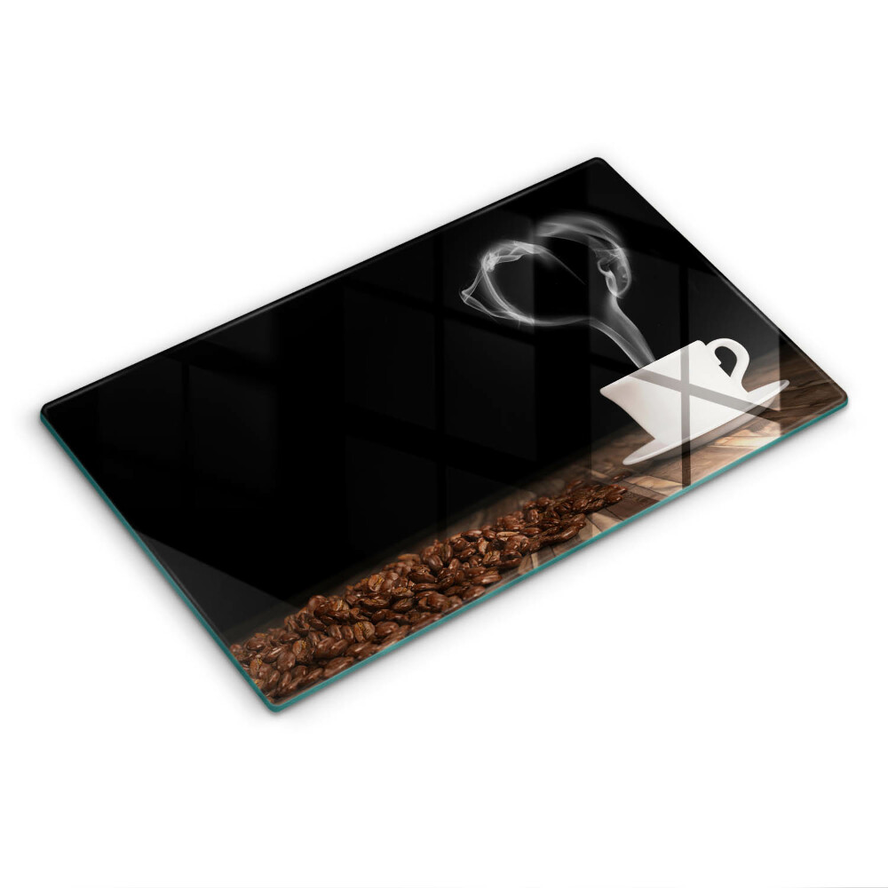 Deska za sporák Srdce z kávového šálku