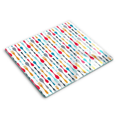 Kryt na sklokeramickou desku 60x52 cm Ilustrace lžíce