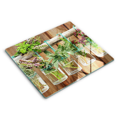 Kryt na sporák 60x52 cm Byliny rostliny vinobraní