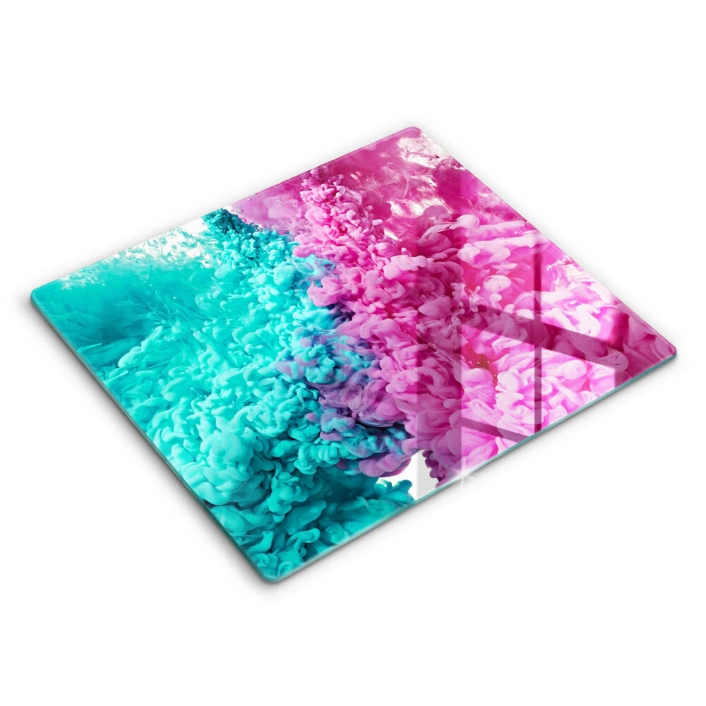 Kryt na sporák 60x52 cm Tyrkysový a růžový kouř