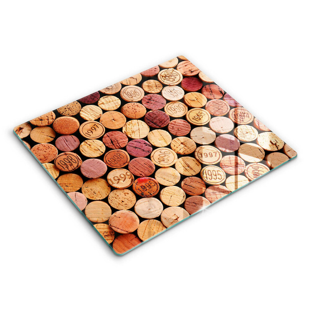 Kryt na indukční desku 60x52 cm Vzor korku od vína