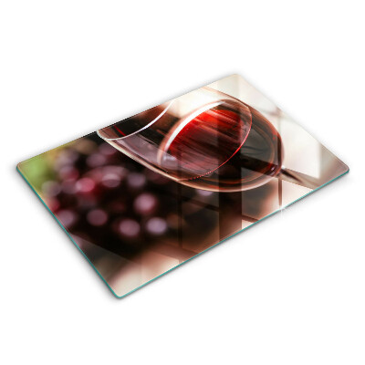 Ochranná deska za sporák 80x52 cm Sklenice červeného vína