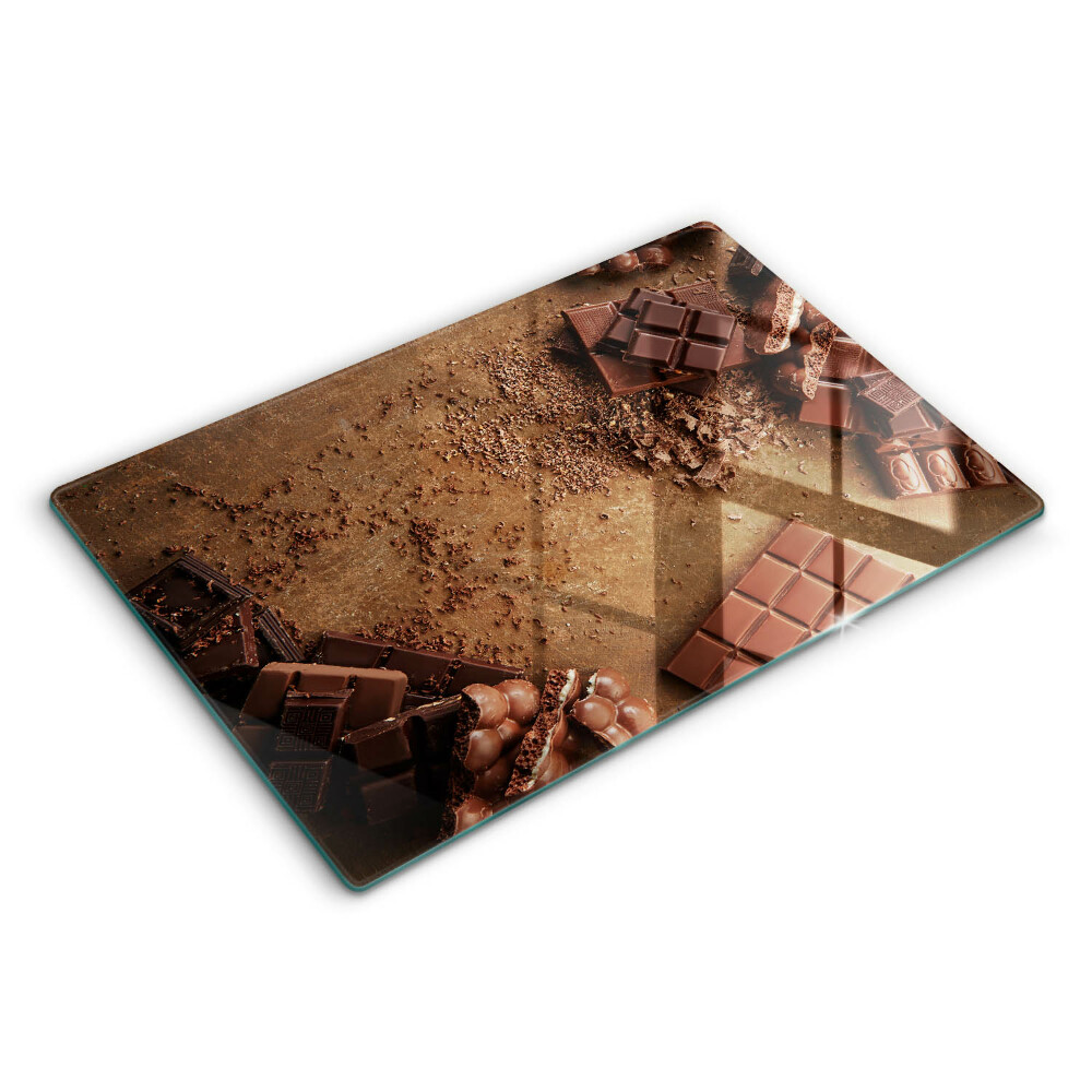 Kryt na sklokeramickou desku 80x52 cm Čokoládový bonbón