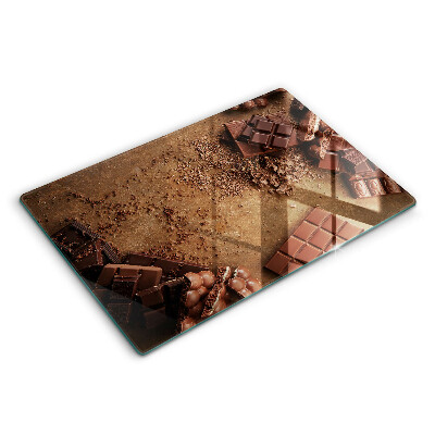 Kryt na sklokeramickou desku 80x52 cm Čokoládový bonbón