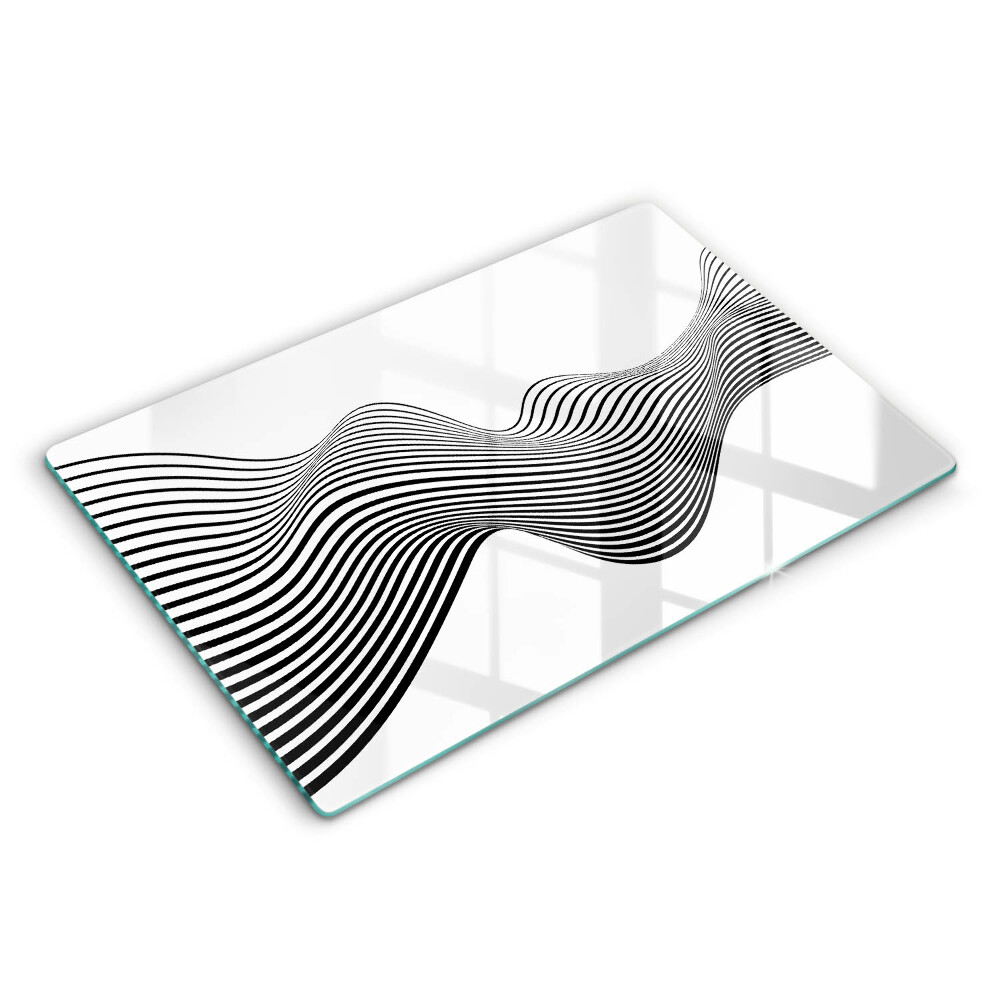 Kryt na sklokeramickou desku 80x52 cm Lineární abstrakce