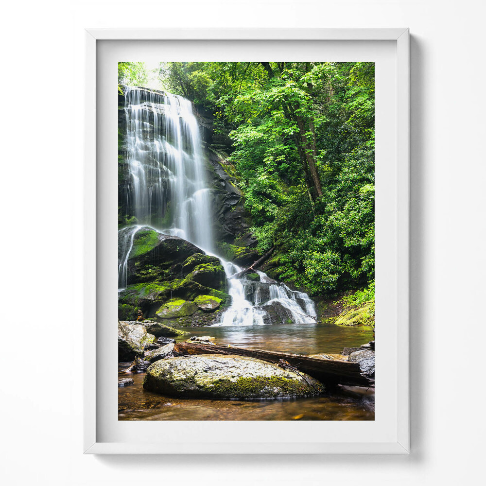Obraz v rámu Lesní vodopád