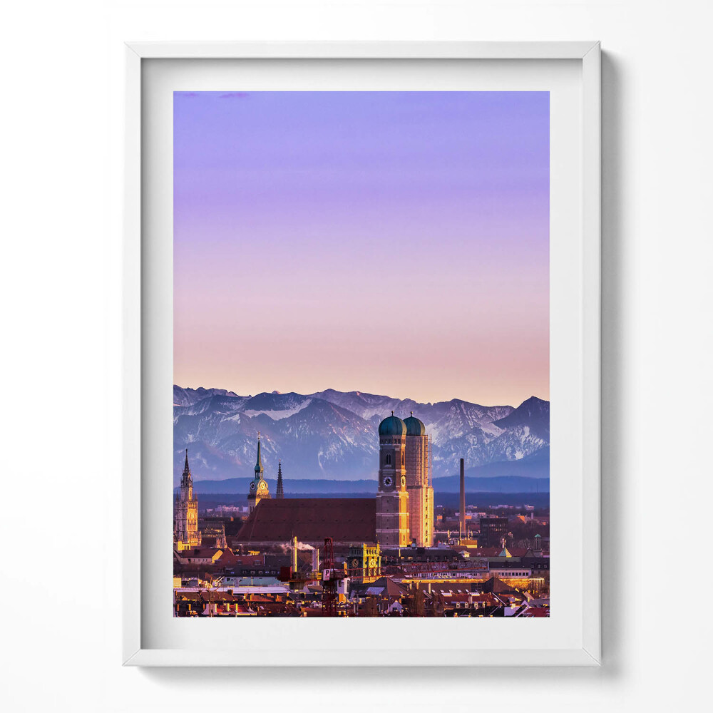 Obraz v rámu Německé Alpy v Mnichově