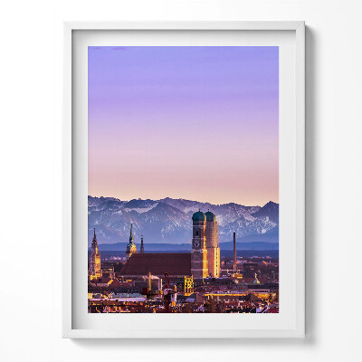 Obraz v rámu Německé Alpy v Mnichově