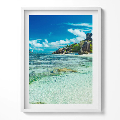 Obraz v rámu Pohled na čistý oceán