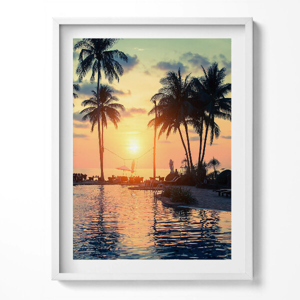 Obraz v rámu Palmy ve slunečním světle