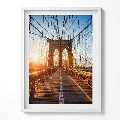 Obraz v rámu Brooklynský most NYC