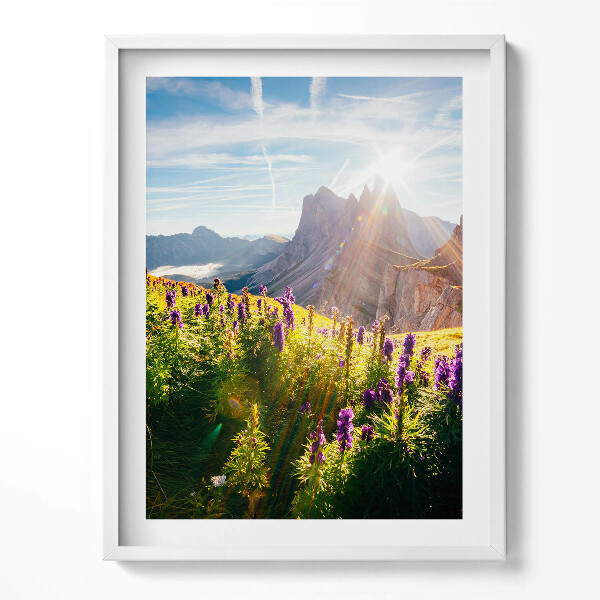 Obraz v rámu Krajina Dolomit