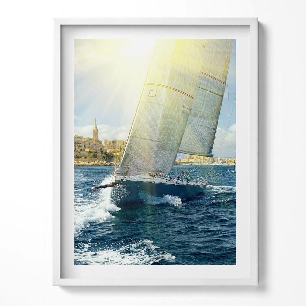 Obraz v rámu Plovoucí jachty