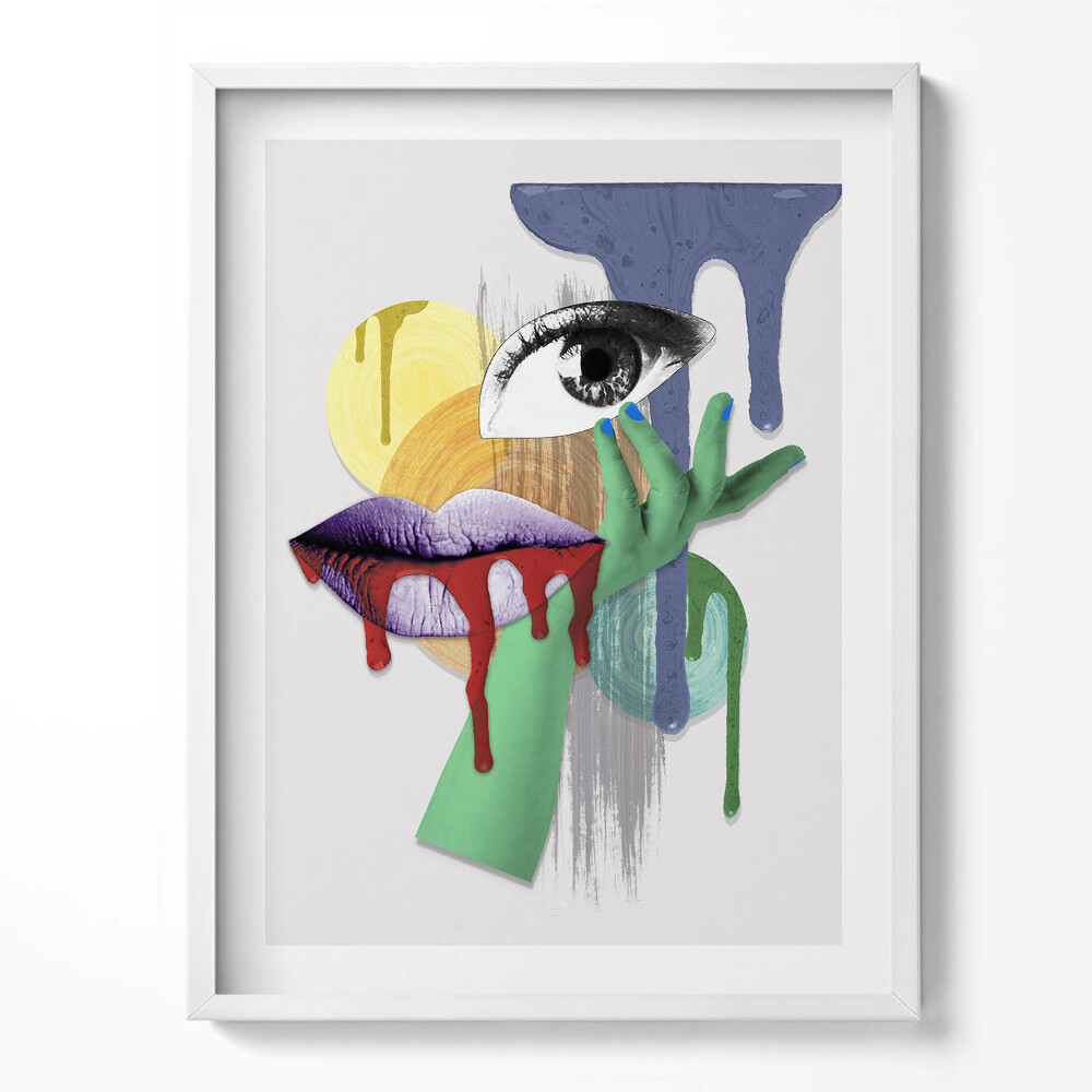 Obraz v rámu Surrealistická koláž