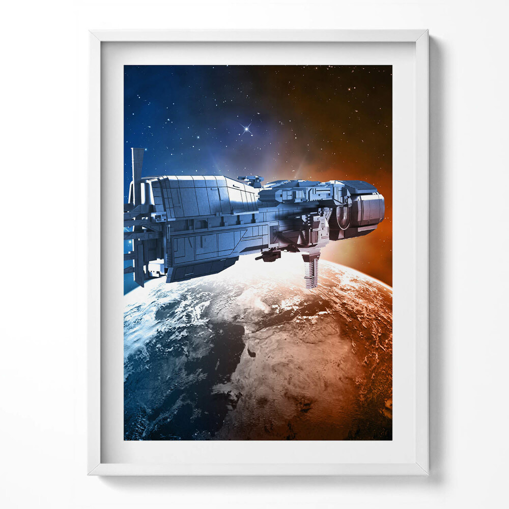 Obraz v rámu Kosmická loď