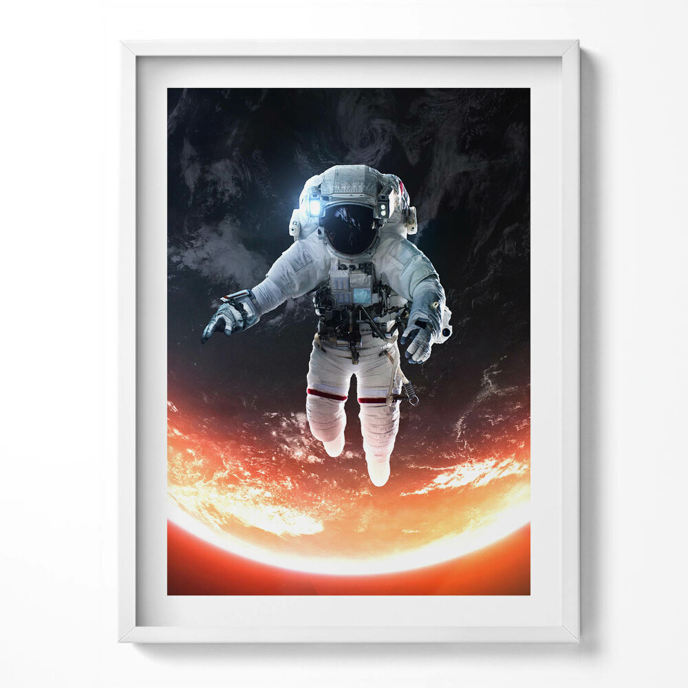Obraz v rámu Astronaut ve vesmíru