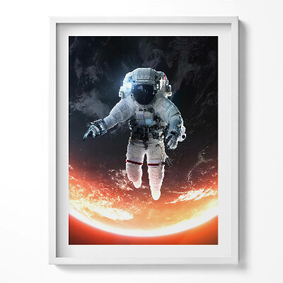 Obraz v rámu Astronaut ve vesmíru