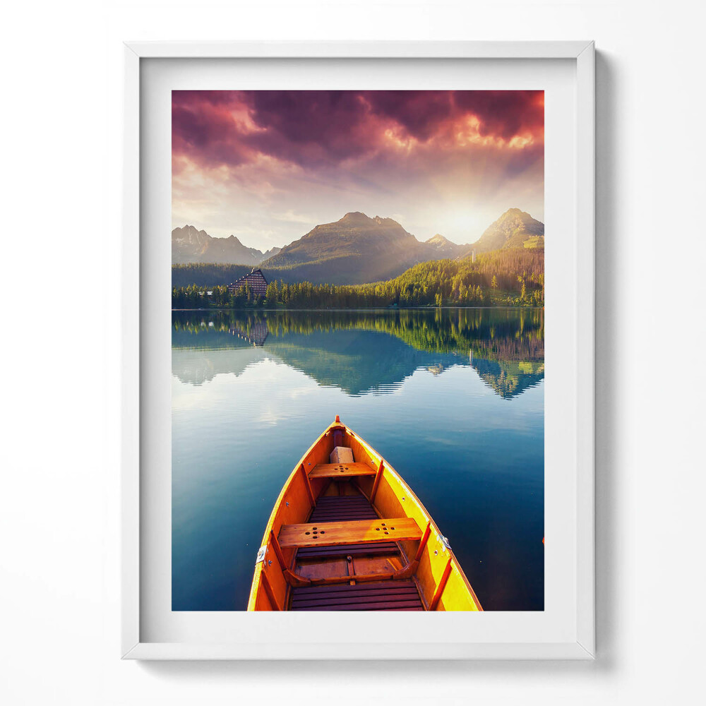 Obraz v rámu Národní park Štrbské Pleso, Slovensko