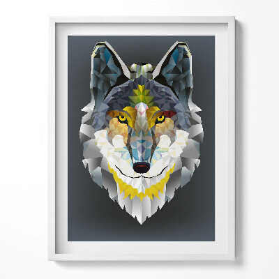 Obraz v rámu Vlčí hlava