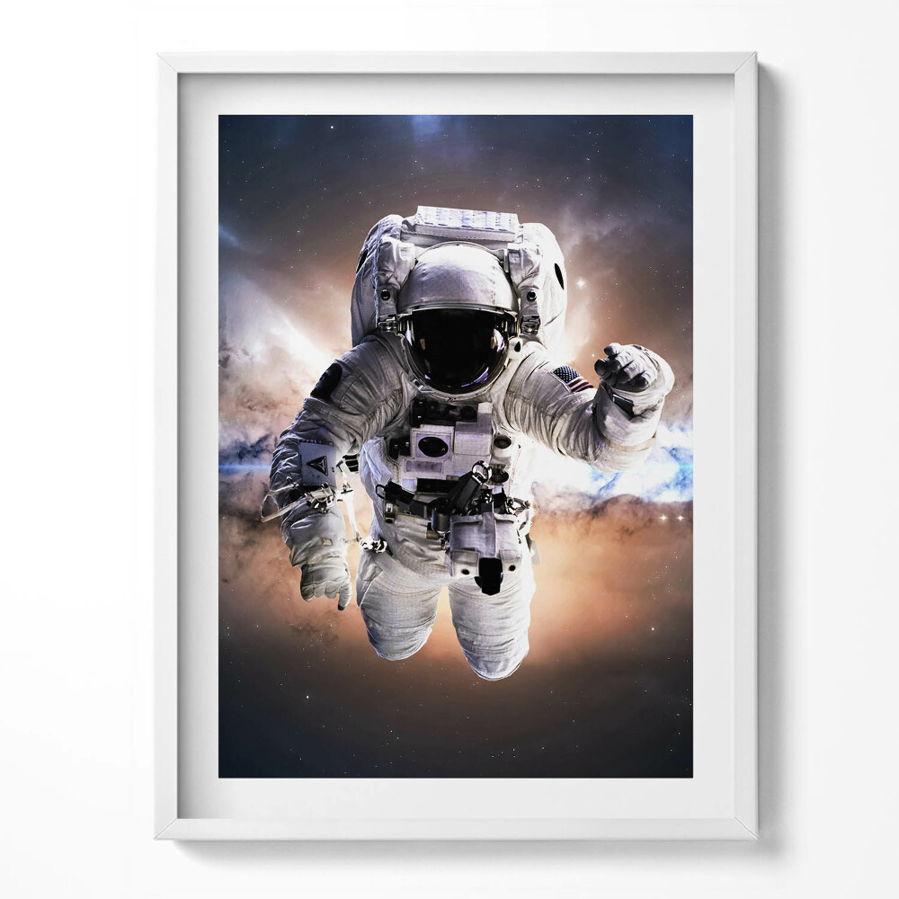 Obraz v rámu Astronaut ve vesmíru