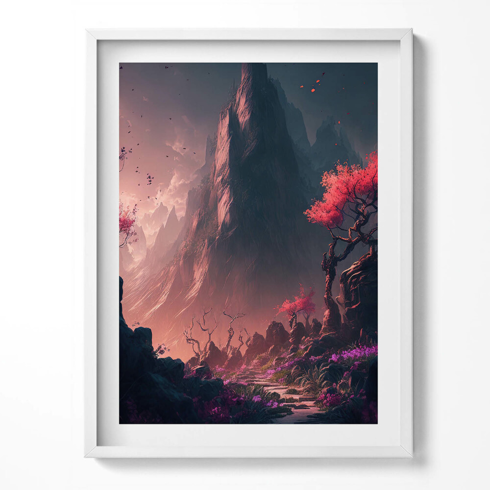 Obraz v rámu Magický les a hory