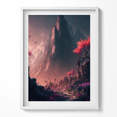 Obraz v rámu Magický les a hory