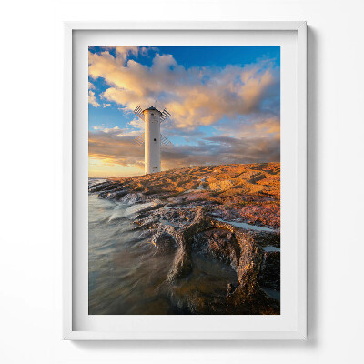 Obraz v rámu Maják na Baltském moři