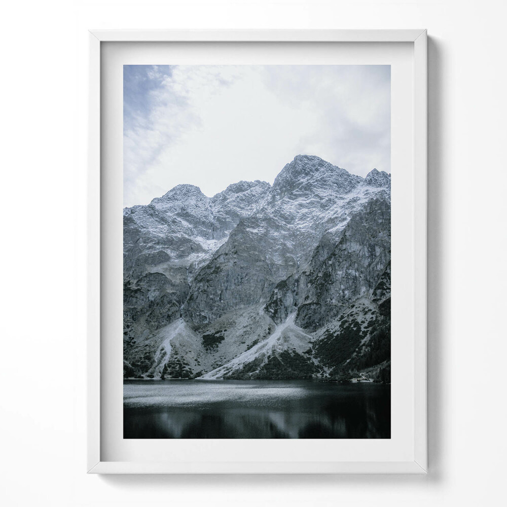 Obraz v rámu Morskie Oko v zimních Tatrách