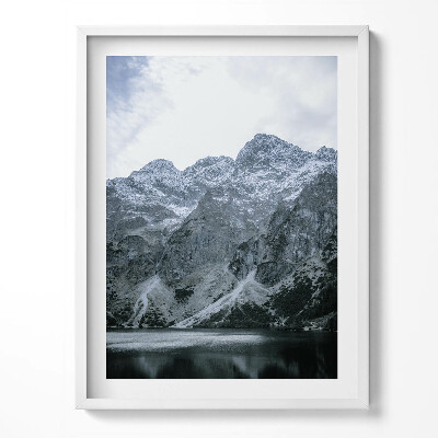 Obraz v rámu Morskie Oko v zimních Tatrách