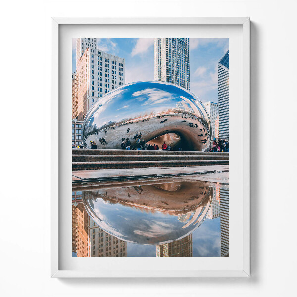 Obraz v rámu Cloud Gate Chicago